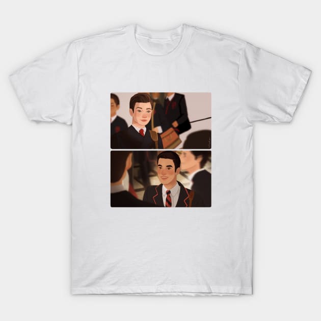 Kurt and Blaine T-Shirt by curiousquirrel